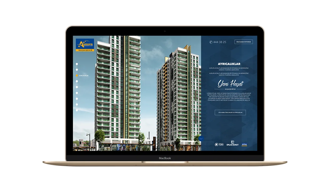 Projektwebsite Avrupa Konutları Atakent 4