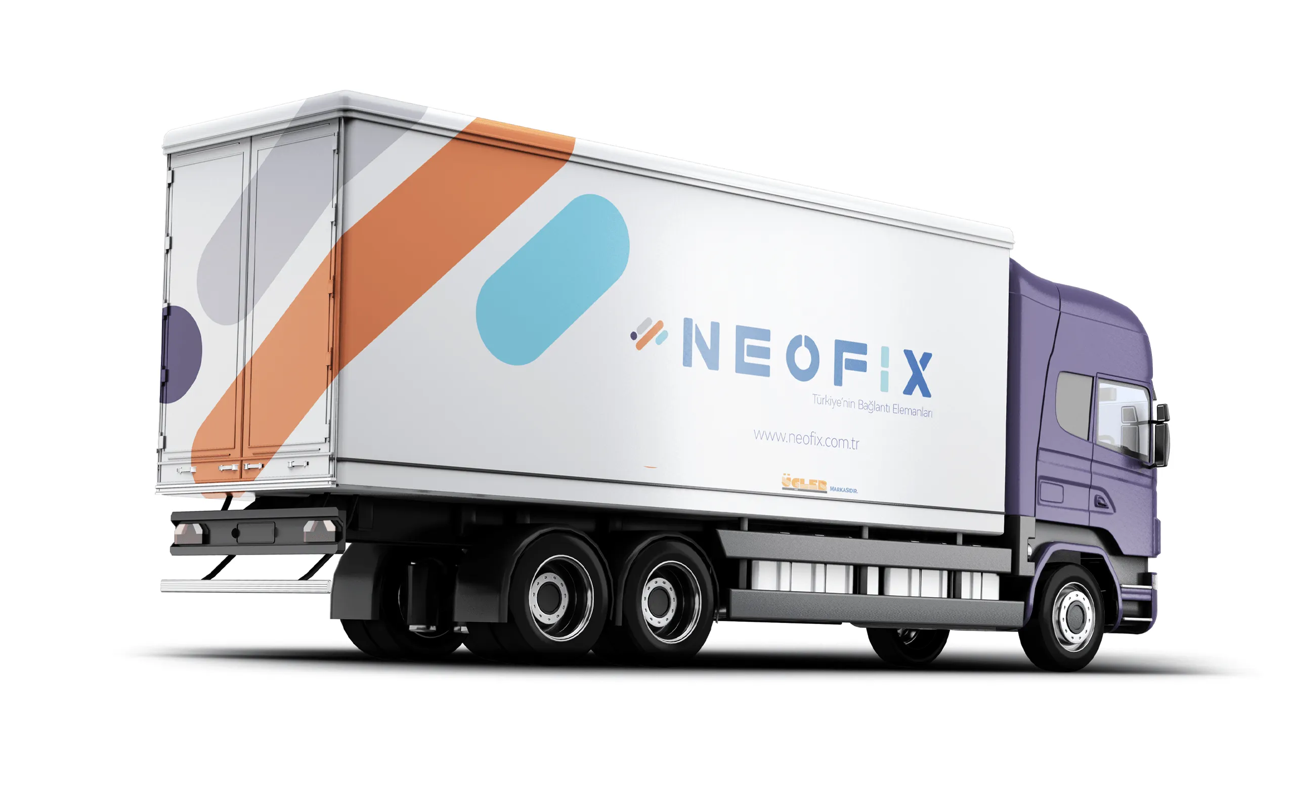 Lkw mit Neofix Beschriftung