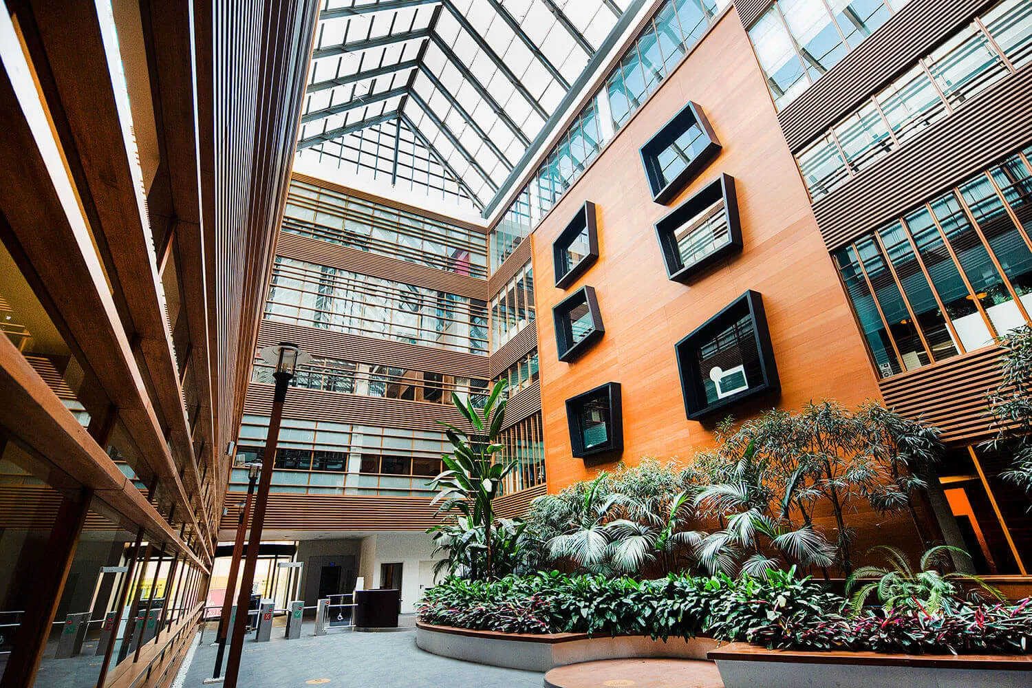 Atrium im Flatofis Haliç, wo unser Studio in İstanbul sitzt