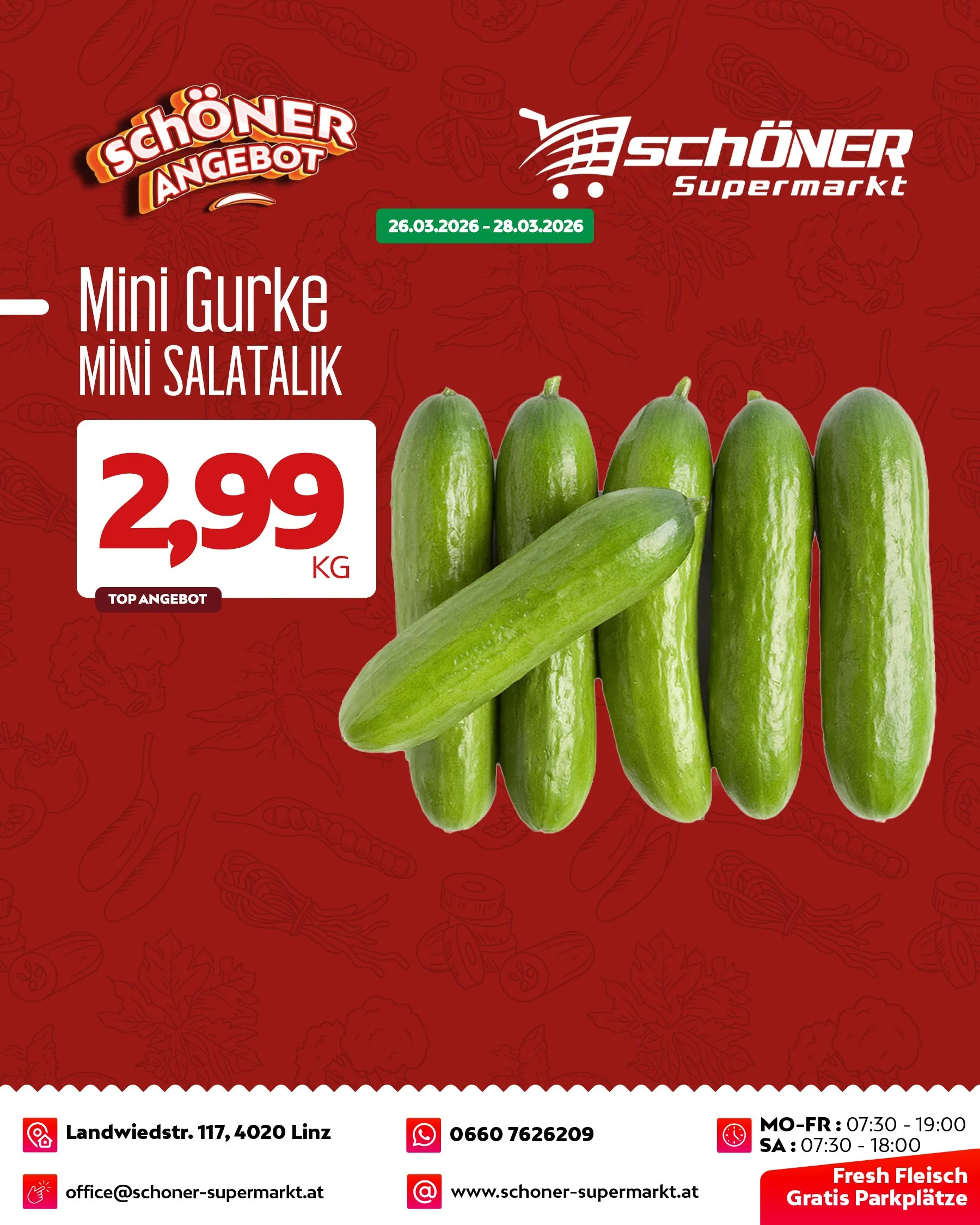 Angebotspost für Mini-Gurken