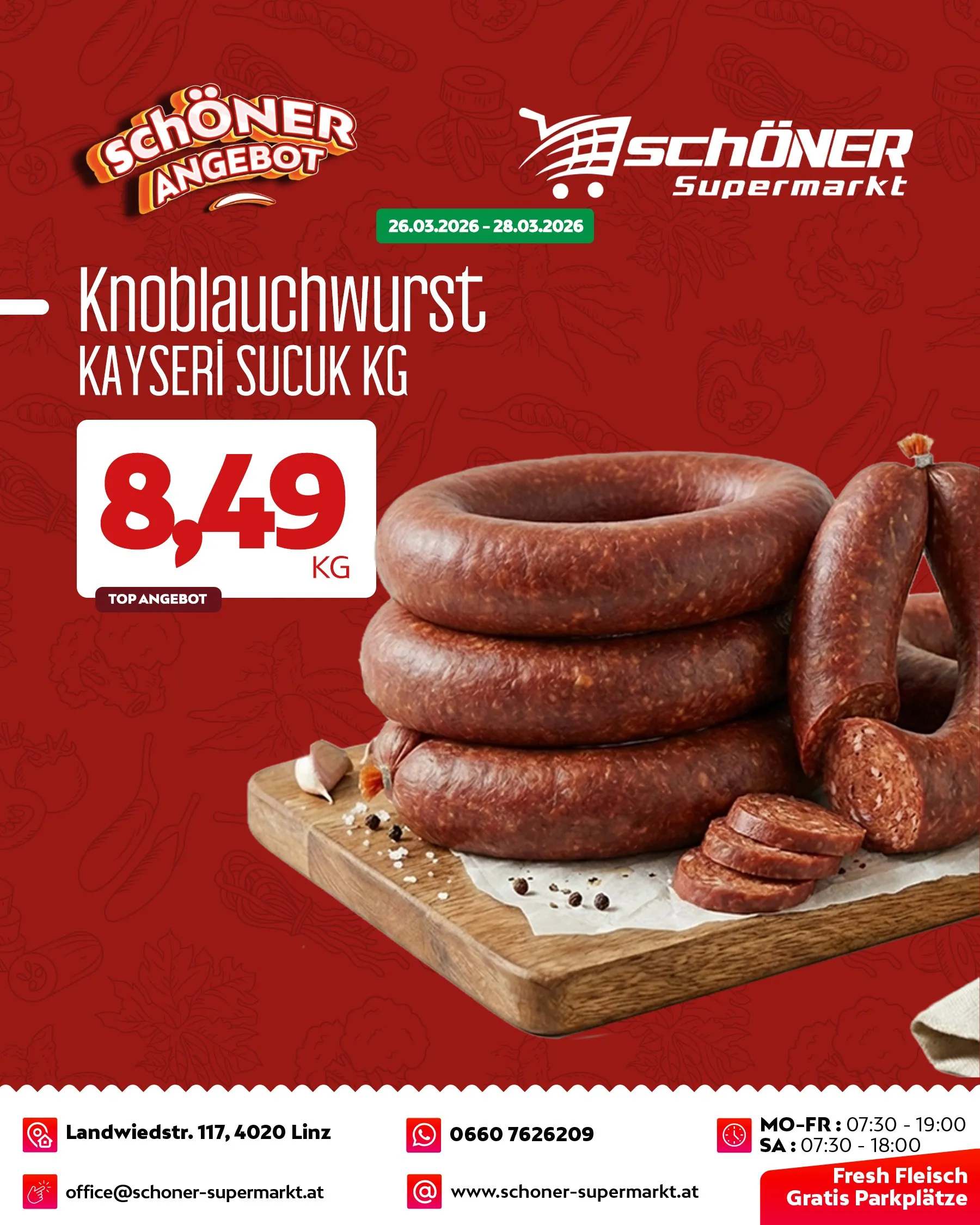 Angebotspost für Knoblauchwurst