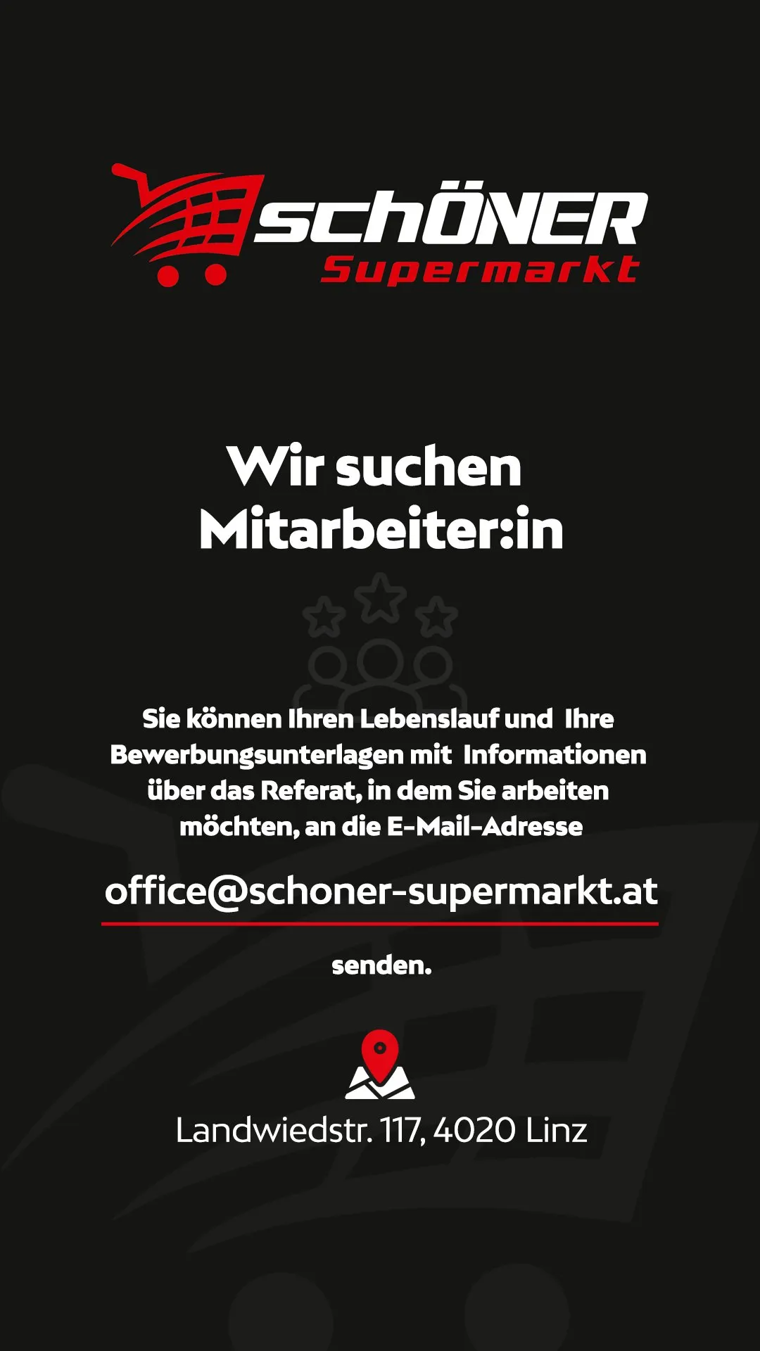 Instagram-Story zur Mitarbeitersuche
